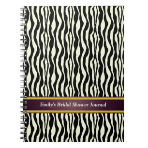 Zebra Print Pattern Notebook