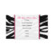 Zebra Print / Pink Teacher Fashion Business Card