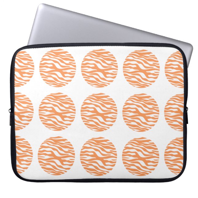 Zebra Print Polka Dots Electronics Sleeve (Front)