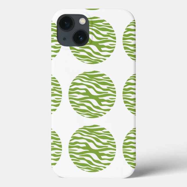 Zebra Print Polka Dots iPad BT Case (Back)
