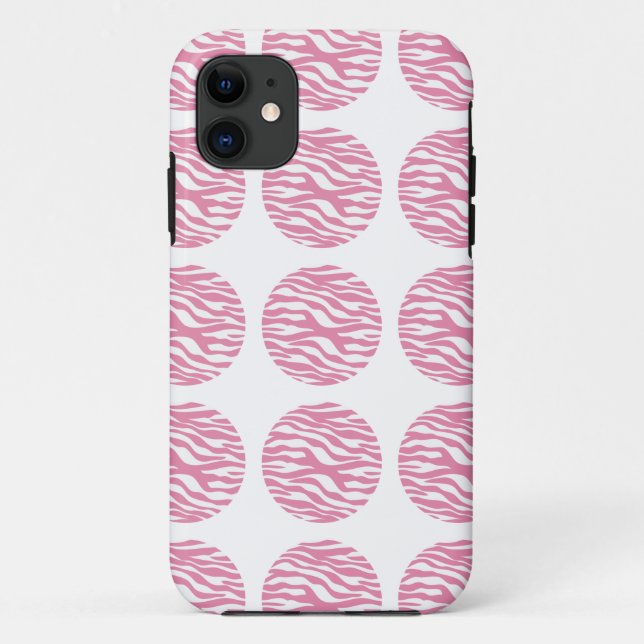 Zebra Print Polka Dots iPhone 5 BT Case (Back)