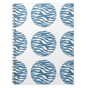 Zebra Print Polka Dots Notebook