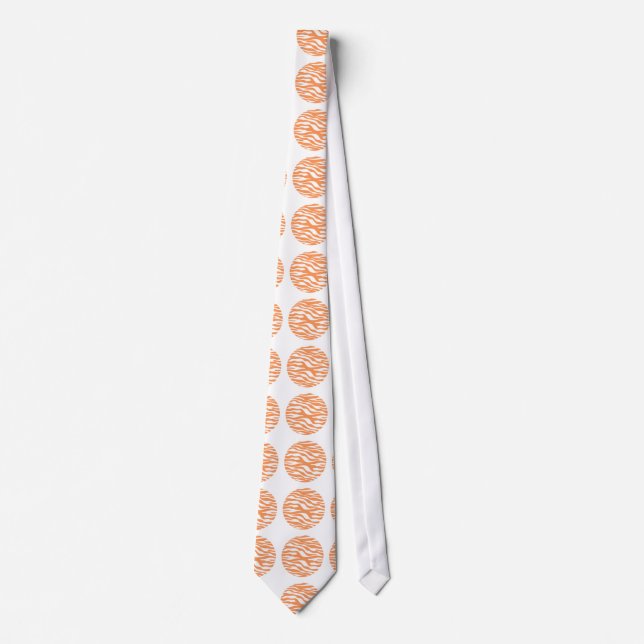 Zebra Print Polka Dots Tie (Front)