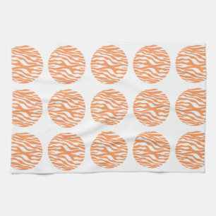 Zebra Print Polka Dots Towel