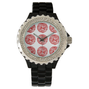 Zebra Print Polka Dots Watch