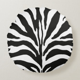 Zebra Print Round Cushion