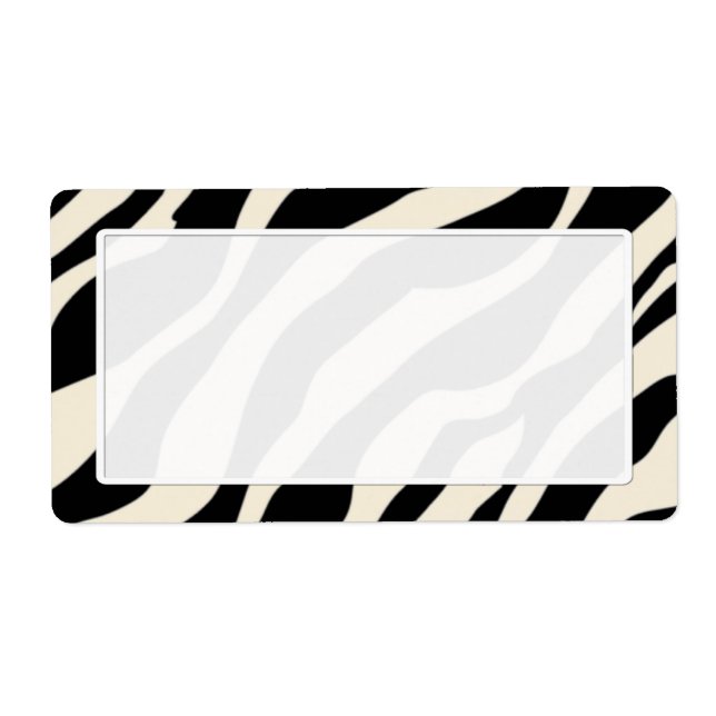 Zebra Print Shipping Labels (Front)