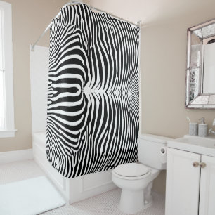 Zebra Print  Shower Curtain