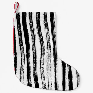 Zebra print small christmas stocking