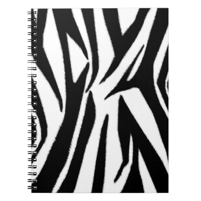 Zebra Print Spiral  Notepad Spiral Notebook (Front)