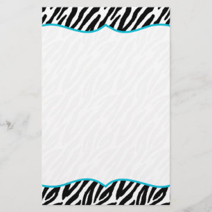 Zebra Print Stationery