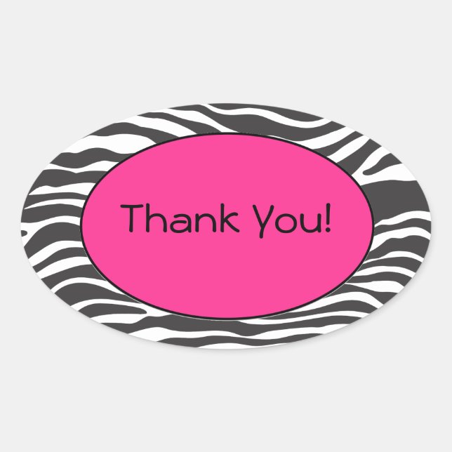 Zebra Print Sticker (Front)