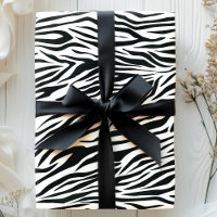 Zebra Print Stripes Black and White Animal Pattern