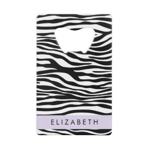 Zebra Print, Stripes, Black And White, Your Name