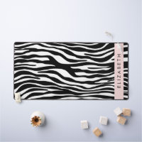 Zebra Print, Stripes, Black And White, Your Name