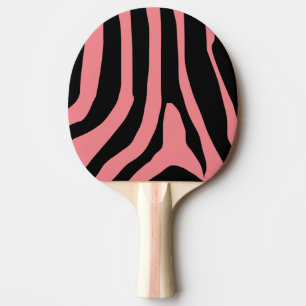 Zebra Print Stripes Pattern Ping Pong Paddle