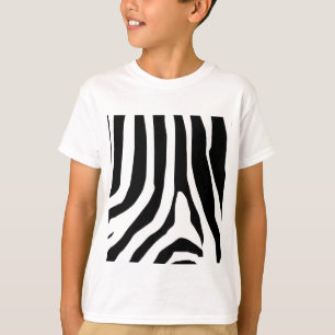 Zebra Print Stripes Pattern T-Shirt