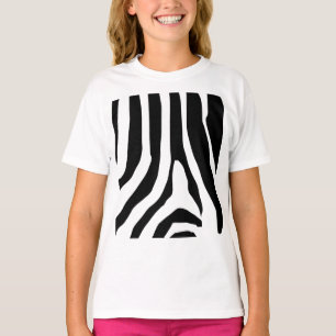 Zebra Print Stripes Pattern T-Shirt