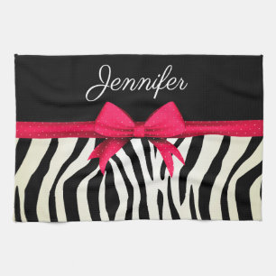 Zebra Print Tea Towel