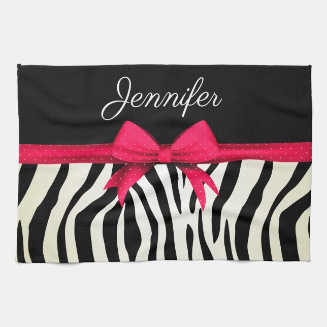 Zebra Print Tea Towel (Horizontal)