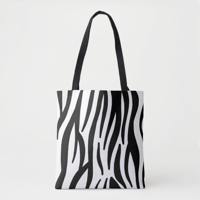 zebra print tote bag (Front)