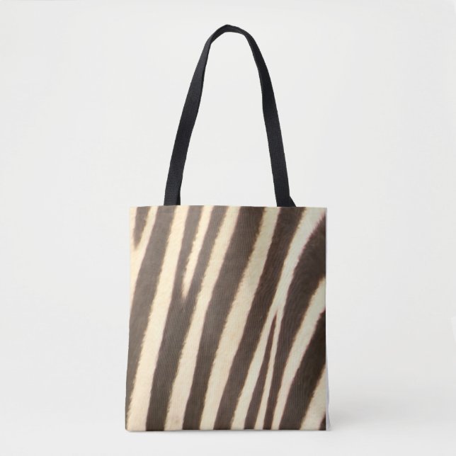 Zebra Print  Tote Bag (Front)
