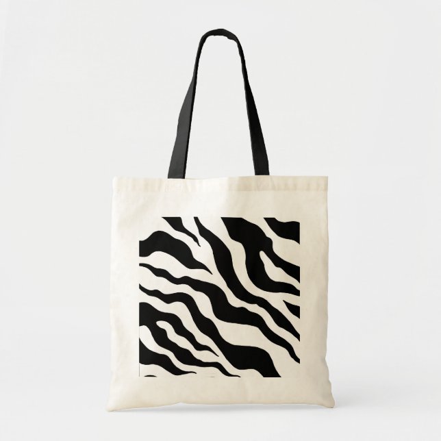 Zebra Print Tote Bag (Front)