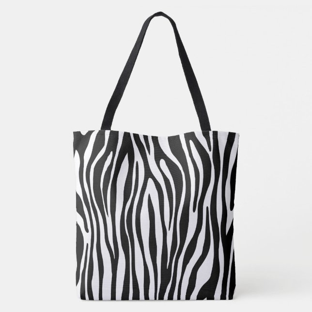 Zebra Print Tote Bag (Back)