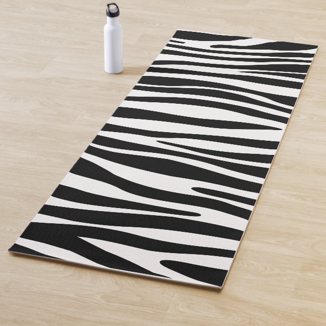 Zebra Print Yoga Mat (In Situ)