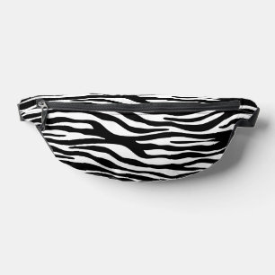 Zebra Print, Zebra Stripes, Black And White Bum Bags