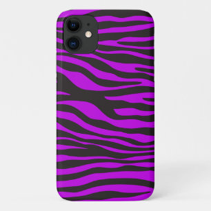 Zebra Print, Zebra Stripes, Purple Zebra, Jungle iPhone 11 Case