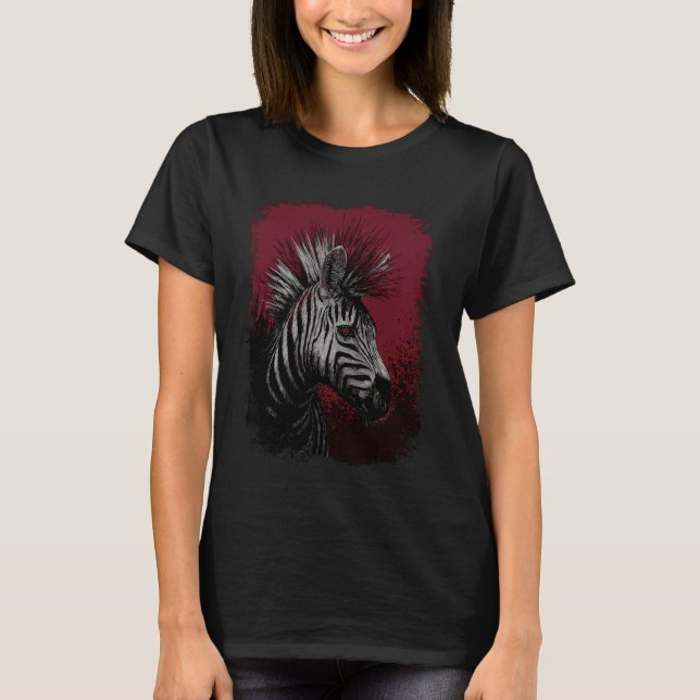 Zebra Punk T-Shirt (Front)