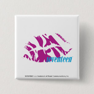 Zebra Purple 15 Cm Square Badge