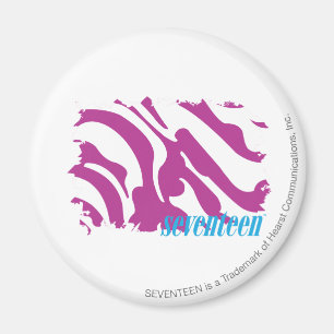 Zebra Purple 3 Magnet