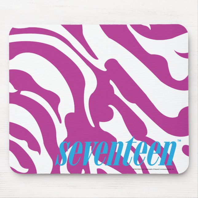 Zebra Purple Mouse Pad (Front)