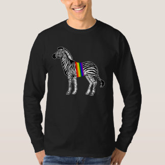 Zebra Rainbow Pride  DNA Pride LGBT T-Shirt