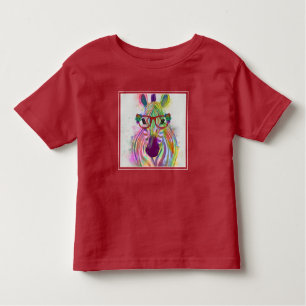 Zebra Rainbow Splash Toddler T-Shirt