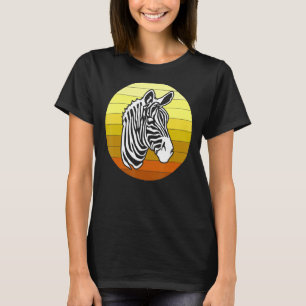 Zebra Retro African Animals T-Shirt