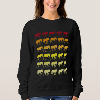 Zebra Retro Animal Pattern Sweatshirt