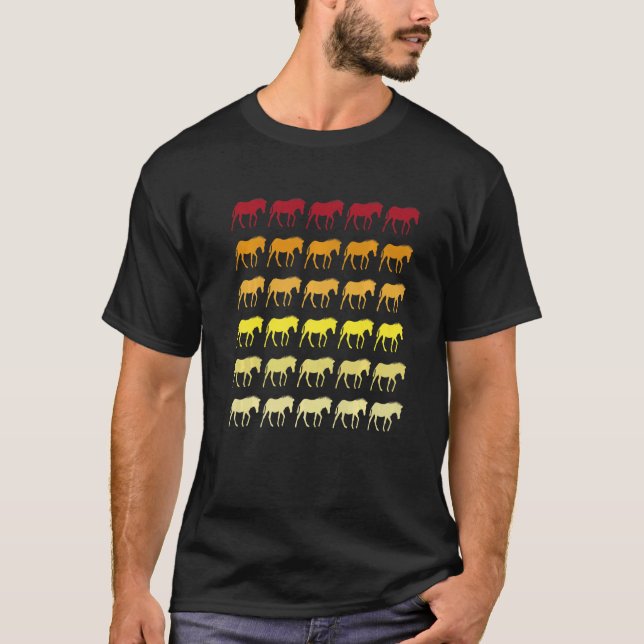 Zebra Retro Animal Pattern   T-Shirt (Front)