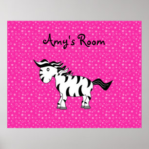 Zebra room poster