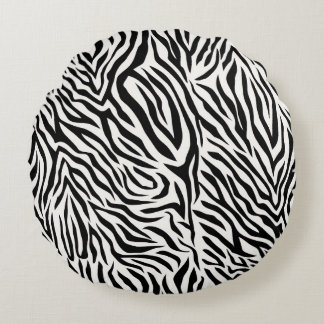 Zebra Round Throw Pillow (16")