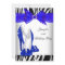 Zebra Royal Blue High Heel Black Birthday Party