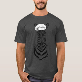 Zebra Safari Animal Chef Funny Cooking Cook Wildli T-Shirt