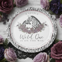 Zebra Safari Baby Shower Little Wild One Party
