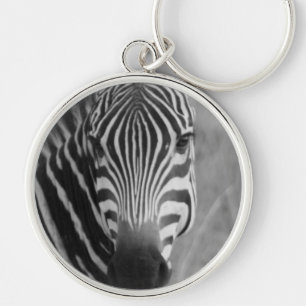 Zebra Safari Cute African Classy Stripes Key Ring