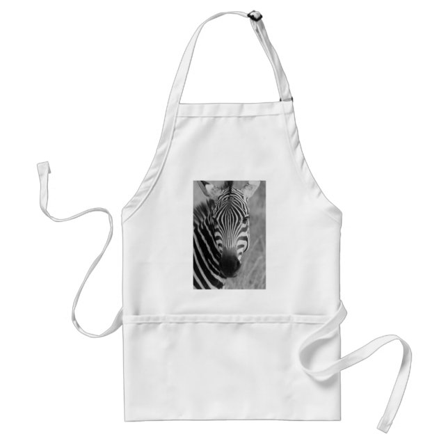 Zebra Safari Cute African Classy Stripes Standard Apron (Front)