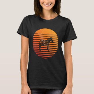 Zebra Shadow Silhouette In Front Of A Sun T-Shirt