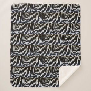 Zebra Sherpa blanket