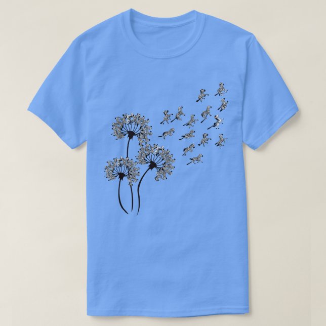 Zebra Shirt Dandelion Zebra Lover (Design Front)